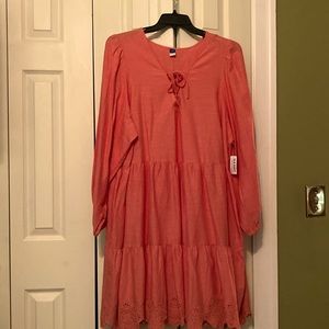 NWT Old Navy Tiered Lace Up Mini Swing Dress, SIZE: 3X